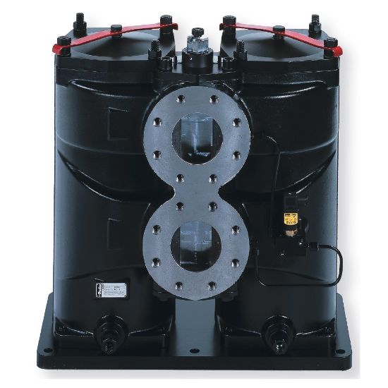 Picture of Parker DF2110120QVM3HD802 - Low Pressure In-Line Duplex Filter - DF2110 Series