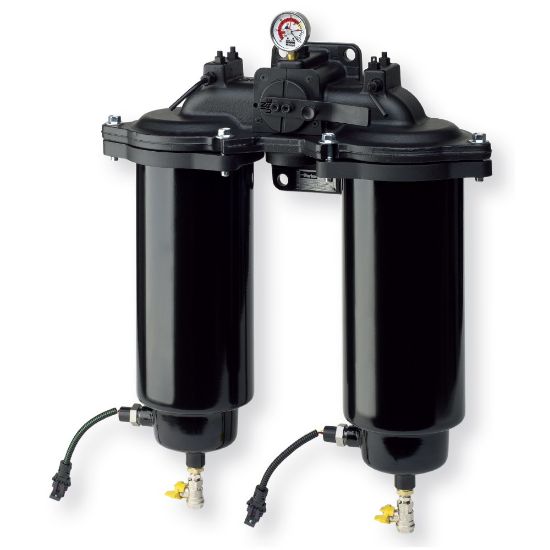 Picture of Parker DFBO1010FSVAFGD16WPMA - Low Pressure In-Line Duplex Fuel Filter - DFBO Series
