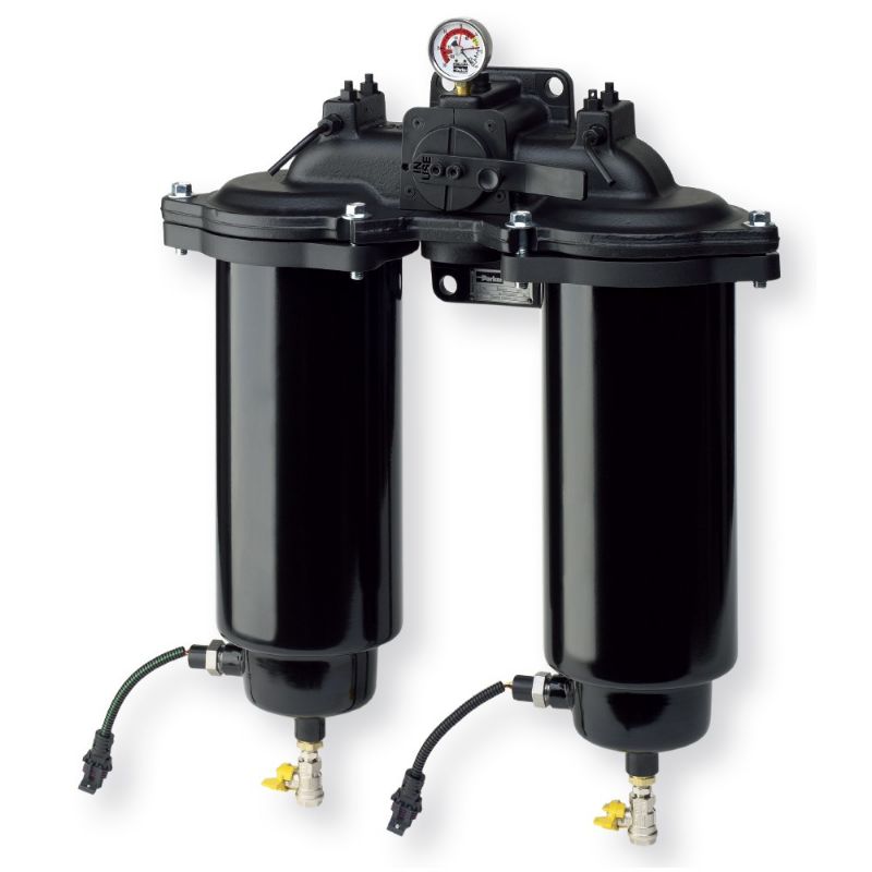Picture of Parker DFBO1025FSVAFMD30MA - Low Pressure In-Line Duplex Fuel Filter - DFBO Series