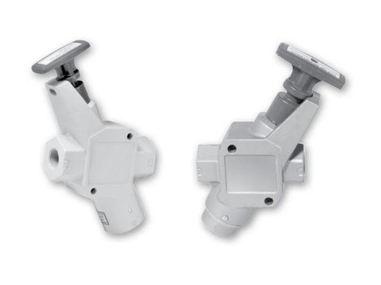 Picture of Parker EZ04NB6 - EZ Series Inline Valve Valve - Push/Pull Handle - 3-way 2-position