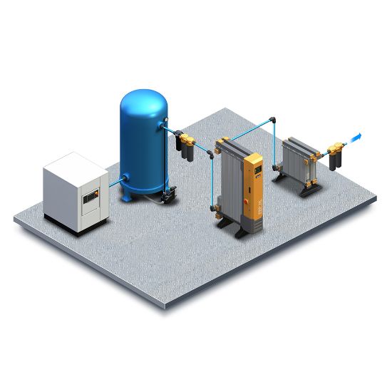 Picture of Parker FBPHL130-70G13BC - FBP HL/LE 100-170 Large Flow Heatless Regeneration Compressed Air Treatment System