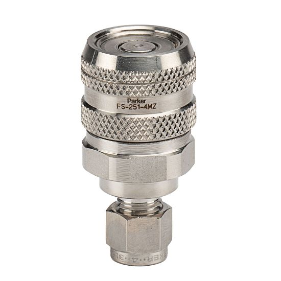 Picture of Parker FS-251-4MZ - Flat Face, Chemical Compatible Quick Couplings - FS Series