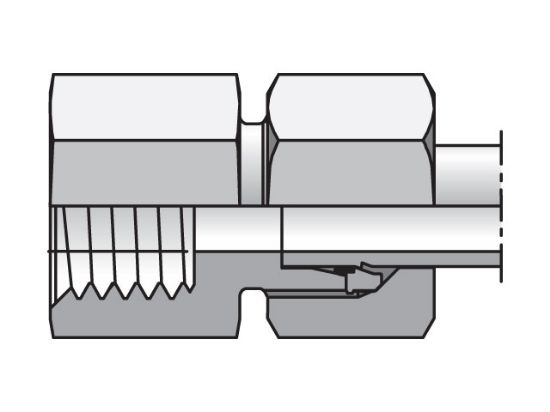 Picture of Parker GAI08SRCF - EO/EO-2 Straight, Female Connector - GAI-R