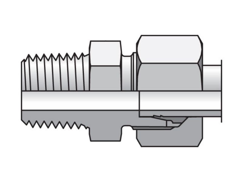Picture of Parker GE04LLR71 - EO/EO-2 Straight, Male Connector - GE-R