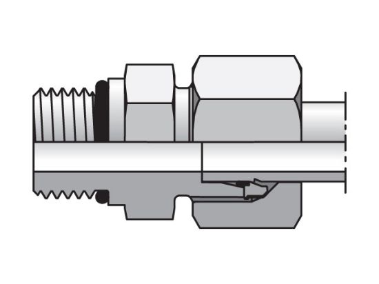 Picture of Parker GEO06LMCF - EO/EO-2 Straight, ISO 6149 Connector - GEO