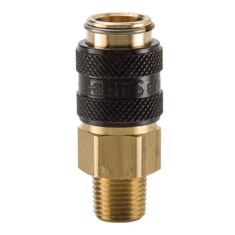 Picture of Parker HF-121-4MP - High Flow, Push to Connect, Air Tool Quick Couplings (pneumatic) Industrial Interchange - HF Series Couplers