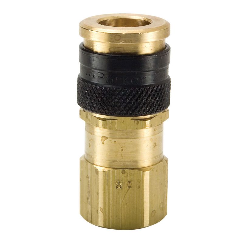 Picture of Parker HF-371-4FP - High Flow, Push to Connect, Air Tool Quick Couplings (pneumatic) Industrial Interchange - HF Series Couplers