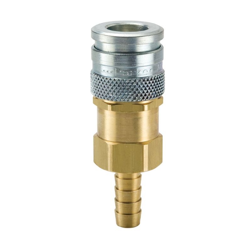 Picture of Parker HF-251-4HB-S - High Flow, Push to Connect, Air Tool Quick Couplings (pneumatic) Industrial Interchange - HF Series Couplers