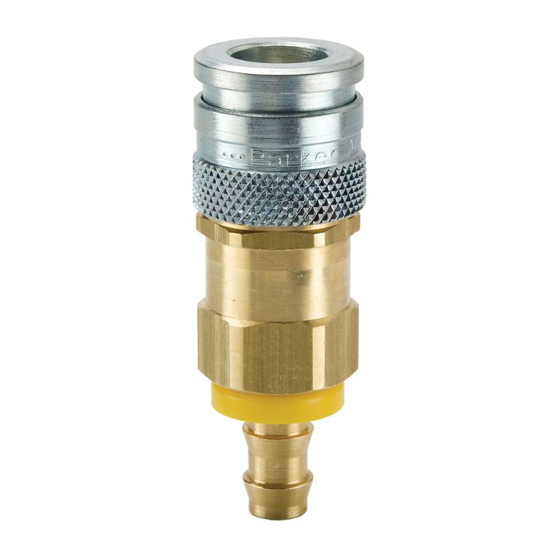 Picture of Parker HF-251-6PL-S - High Flow, Push to Connect, Air Tool Quick Couplings (pneumatic) Industrial Interchange - HF Series Couplers