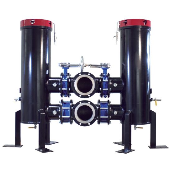 Picture of Parker HFD1310QEBM3KD125U1 - Low Pressure In-Line Single and Duplex Filter - HFS-HFD Series