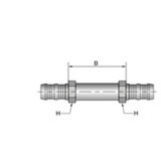 Picture of Parker HU1A-10-10 - A/C Clip Air Conditioning Hose Fitting- 1A Series Fittings