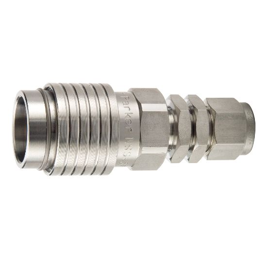 Picture of Parker NSS-371-6HMA - High Flow, Liquid Cooling, Flat Face Hydraulic Quick Connect Couplings  - NSS Series