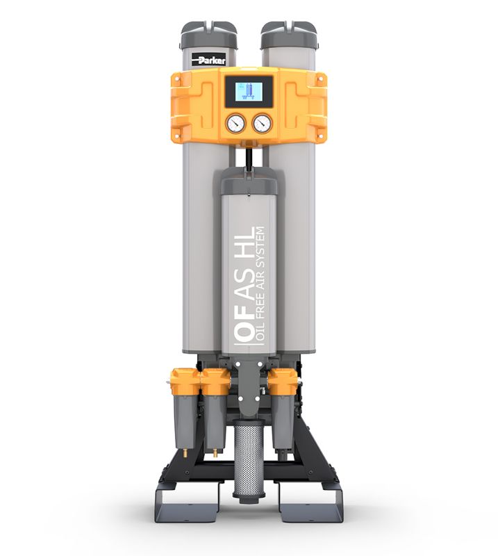 Picture of Parker OFASHL050-70G16AE - OFAS HL Medium Flow Oil Free Heatless Compressed Air Dryer System