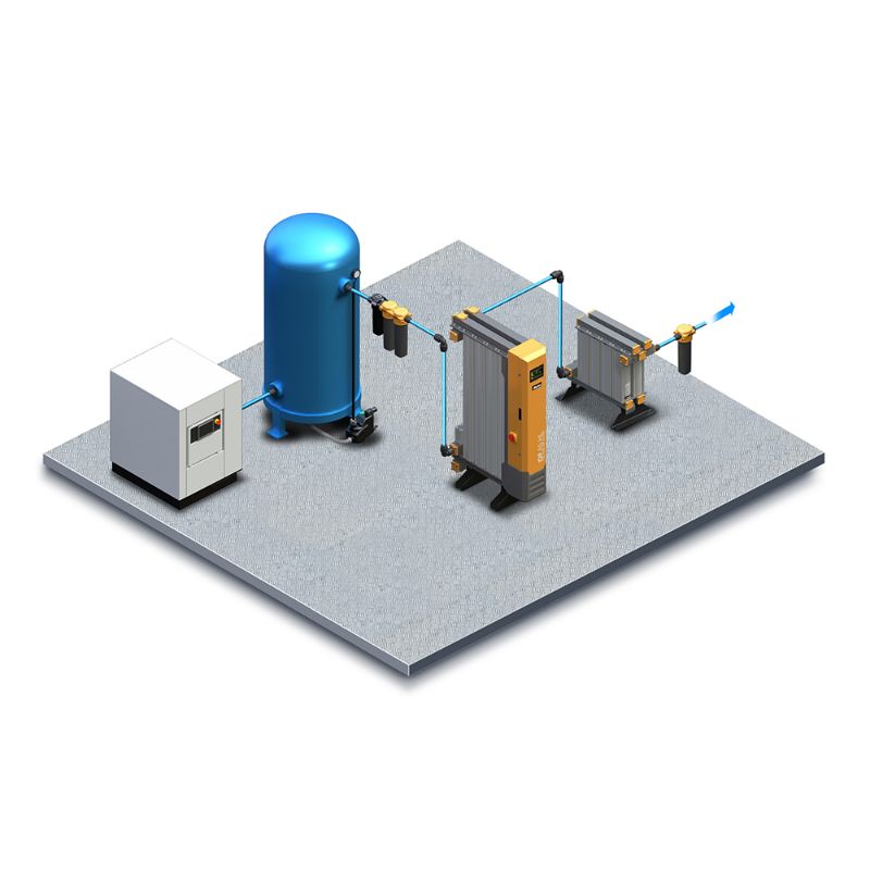 Picture of Parker OFASHL140-40G13BC - OFAS HL/LE 100-170 Large Flow Heatless Regeneration Compressed Air Treatment System