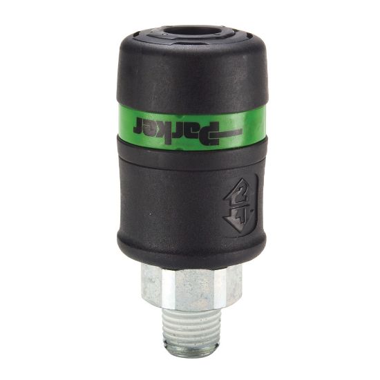 Picture of Parker PES-251-4MP - ISO 4414 Industrial & European Interchange, Safety Quick Connect Air Couplers - Tool-Mate Exhaust Series