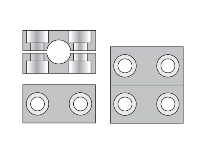 Picture of Parker RCP115X - Metric Heavy Series RCP Clamp Halves