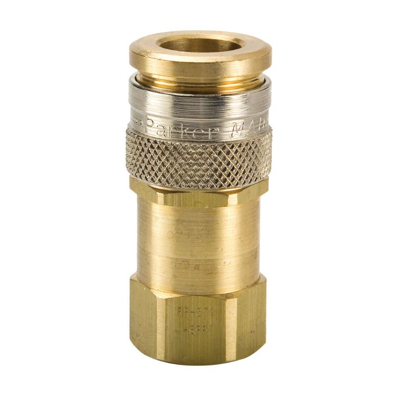 Picture of Parker RF-251-4FP - High Flow, Push to Connect, Air Tool & Breathing Air Quick Couplings (pneu) High Flow European Interchange - RF Series Couplers
