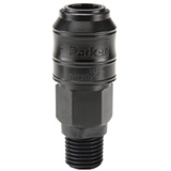 Picture of Parker S2-ACV-04-MP - Thermoplastic, Low Pressure Quick Couplings - Spectrum Series