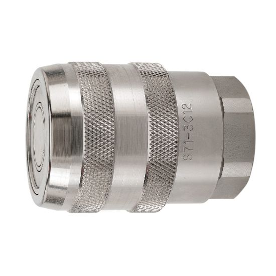 Picture of Parker S71-3C16-16FESL - Flat Face, High Pressure, Hydraulic Quick Couplings - 71 Series