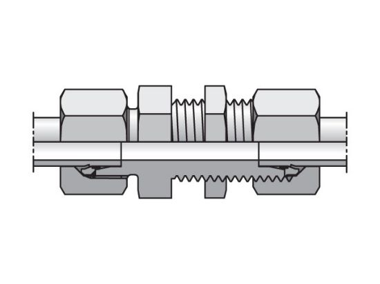 Picture of Parker SV06ZSCF - EO/EO-2 Straight, Bulkhead Union - SV