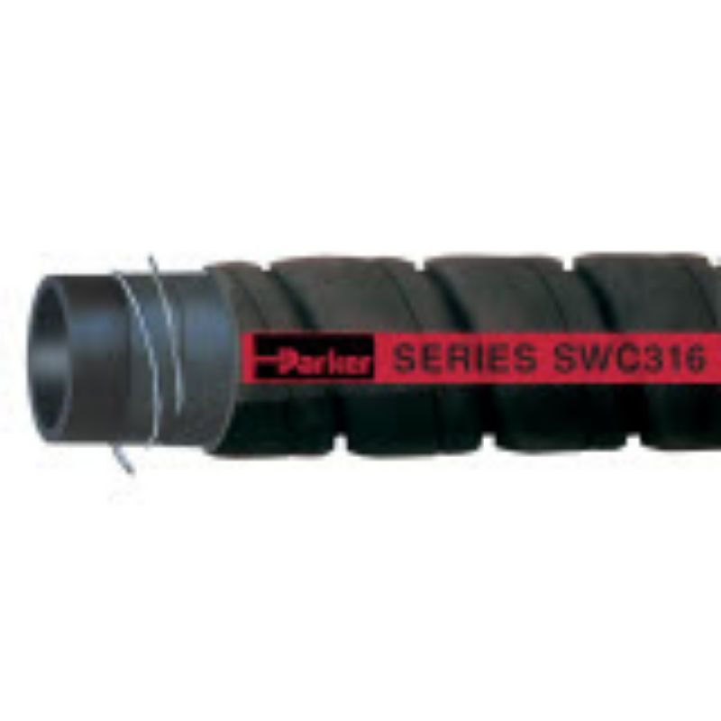Picture of Parker SWC316-2000 - WILDCATTER® CORRUGATED OILFIELD PETROLEUM TRANSPORT SUCTION HOSE