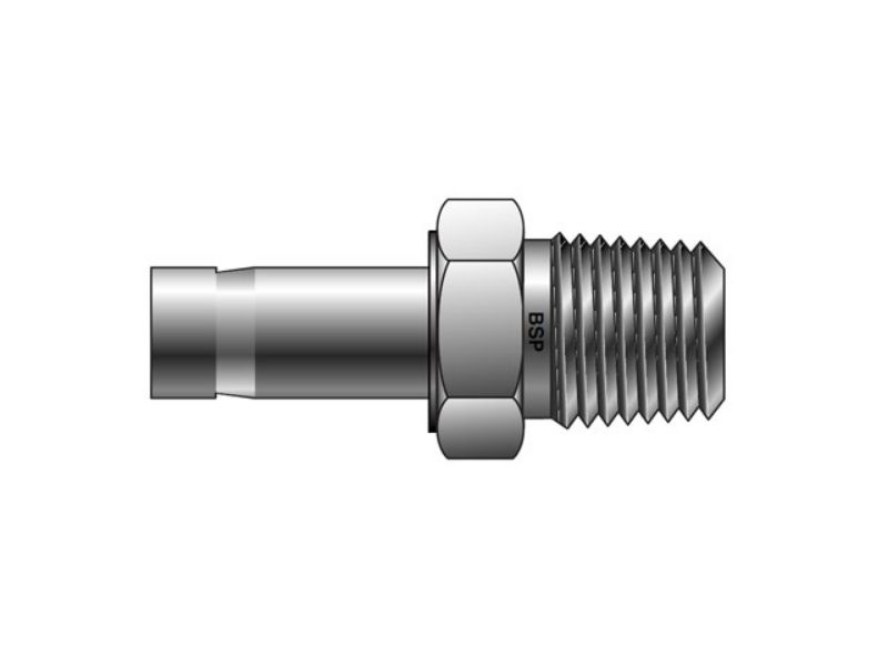 Picture of Parker T2HF 12-1/2K-SS - CPI Metric Tube BSPT Male Adapter - T2HF K
