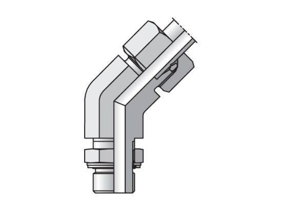 Picture of Parker VEE28LRCF - EO/EO-2 45° Elbow, Adjustable - VEE-R