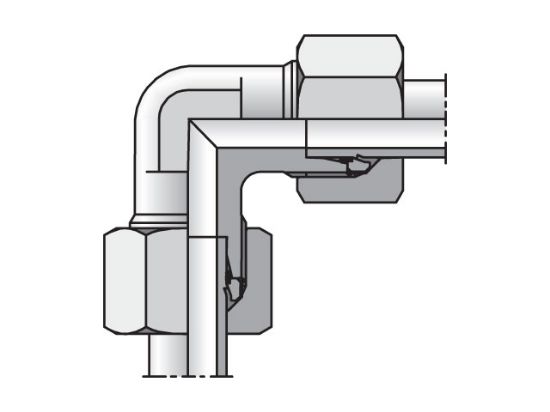 Picture of Parker W04ZLLCF - EO/EO-2 90° Elbow, Union - W