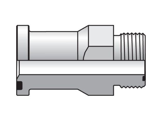 Picture of Parker 16 LOHQ2-S FKM - Seal-Lok Flange Straight Flange Adapter LOHQ2
