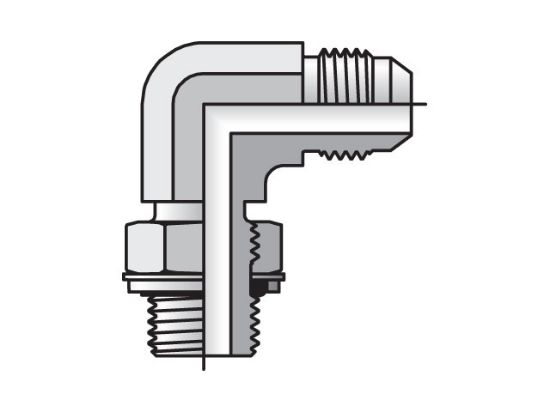 Picture of Parker 16C4OMXS V0894 - Triple-Lok 37° 90° Elbow C4OMX