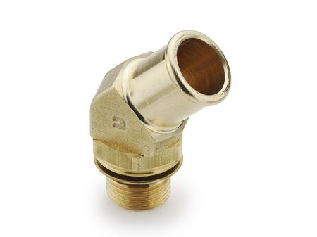 Picture for category Beaded Hose Barb 45° Elbow Tube to Straight Thread 1795HB