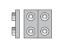 Picture of Parker APDC4X - Metric Heavy Series APDC Double Weld Plate