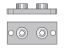 Picture of Parker APLC8X - Metric Heavy Series APLC Weld / Screw Plate