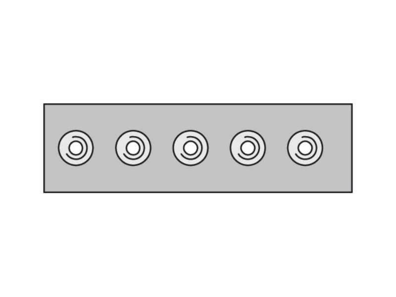 Picture of Parker APRB2X - Metric Standard Twin Series APRB Weld Plate – Strip