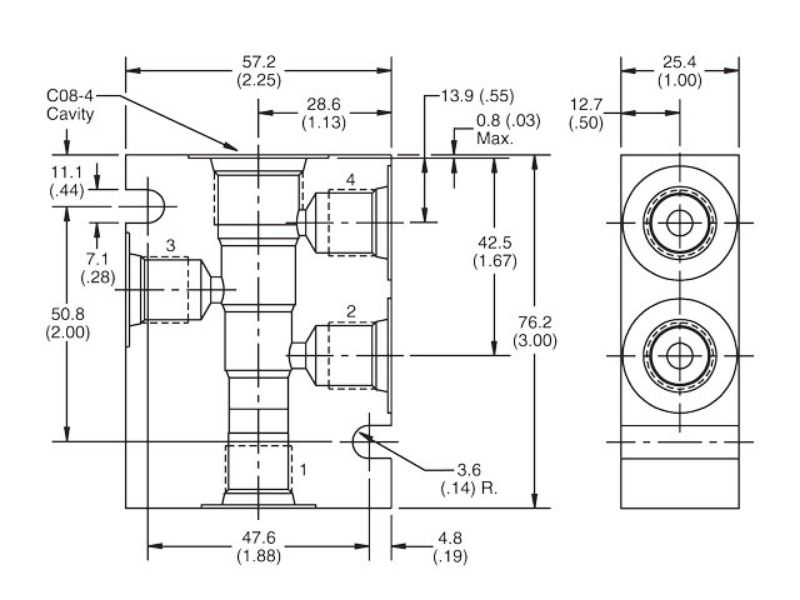 Picture of Parker B08-2-4P - B08 Valve Body