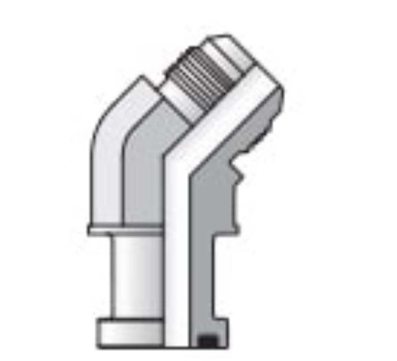 Picture of Parker 12 XVQ1-S - O-ring Face Seal, 37° Flare and Flareless Code 61 and 62 Flange Adapters