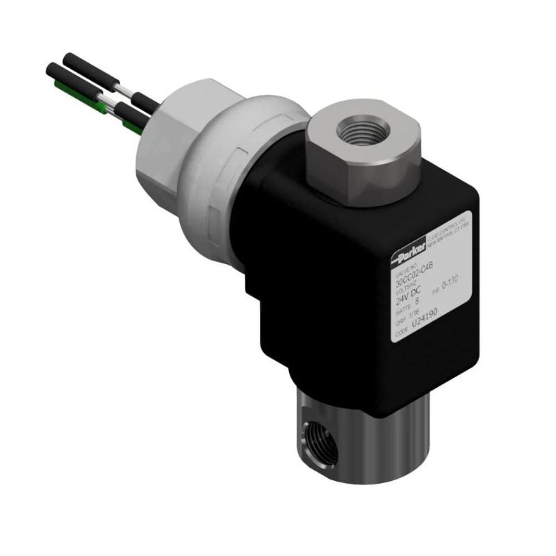 Picture of Parker 30CU02AV4C4F - Parker 3-Way Universal, 1/8" NPT General Purpose Solenoid Valves