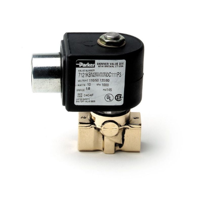 Picture of Parker 7121KBN2NV00N0C111C2 - Parker 2-Way Normally Closed, 1/4" NPT General Purpose Solenoid Valves