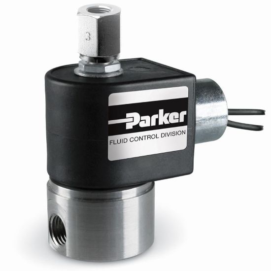Picture of Parker 71315SN2EN00N0C111P3 - Parker 3-Way Normally Closed, 1/4" NPT General Purpose Solenoid Valves