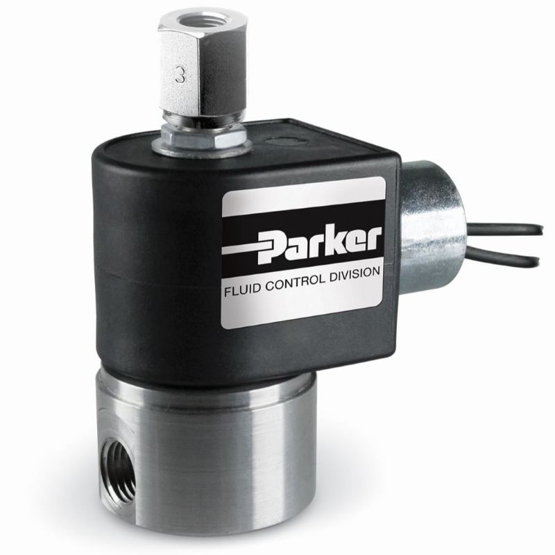 Picture of Parker 71335SN2ANJ1N0C111P3 - Parker 3-Way Multi-Purpose, 1/4" NPT General Purpose Solenoid Valves
