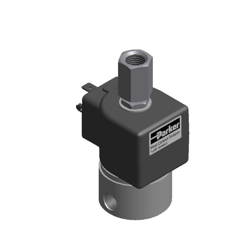 Picture of Parker 71335SN2ANJ1N0D100Q3 - Parker 3-Way Multi-Purpose, 1/4" NPT General Purpose Solenoid Valves