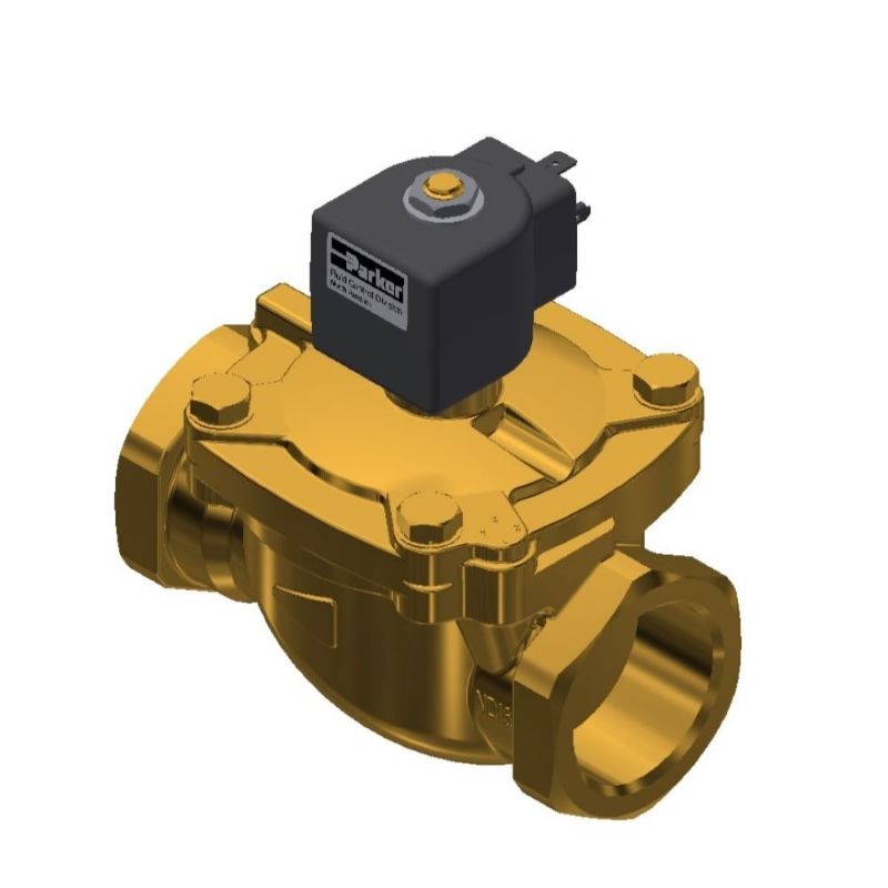 Picture of Parker 7321GBN88N00N0D100C1 - Parker 2-Way Normally Closed, 1-1/2" NPT General Purpose Solenoid Valves