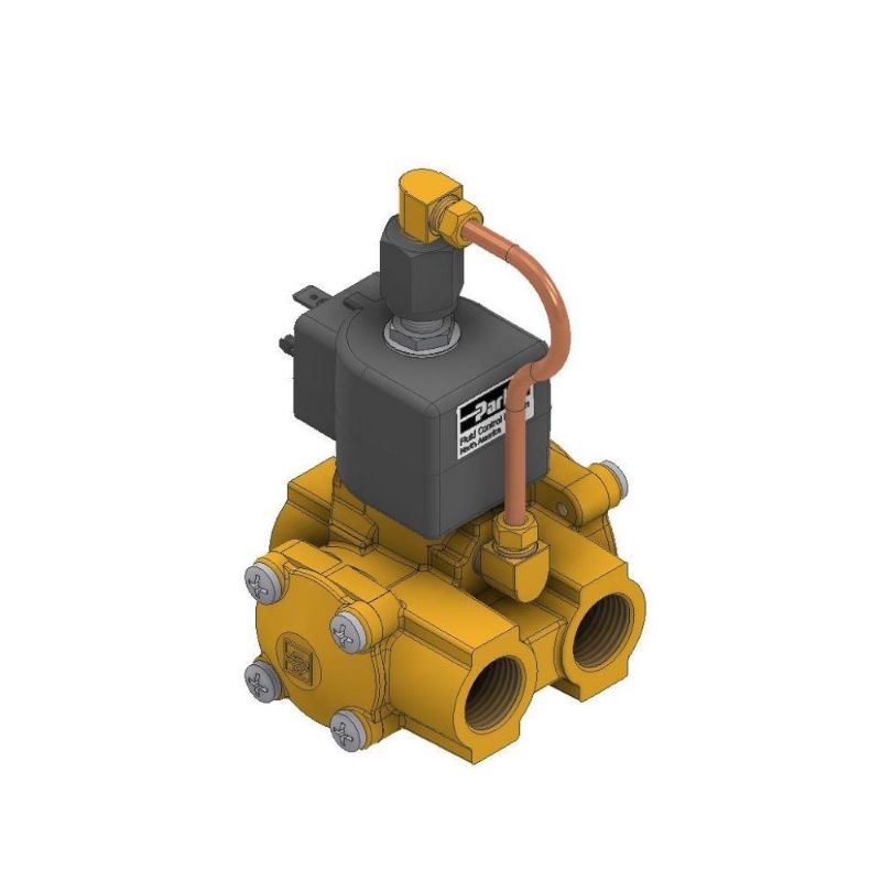 Picture of Parker 73312BN3RNJ1N0D100C1 - Parker 3-Way Normally Closed, 3/8" NPT General Purpose Solenoid Valves