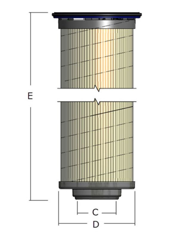 Picture of Parker 937617Q - Replacement Elements -  Medium Pressure Filter 12CS/50CS Series