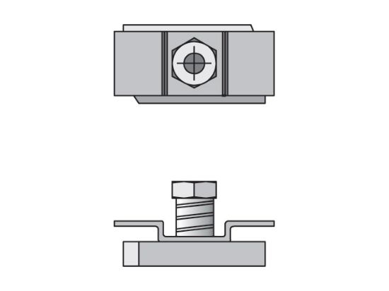 Picture of Parker CRA 1-8 - Inch Standard Series CRA Channel Rail Adapter