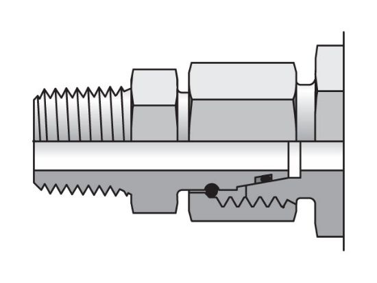 Picture of Parker EGE14S1/2NPTCF - EO/EO-2 Straight Swivel, Swivel Connector - EGE-NPT