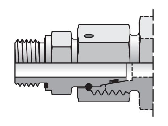 Picture of Parker EGE10LMEDCF - EO/EO-2 Straight Swivel, Swivel Connector - EGE-M-ED