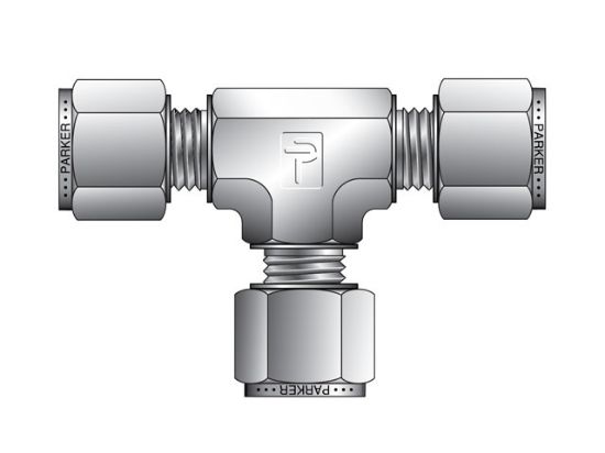 Picture of Parker JBZ 16-16-16-B - CPI Metric Tube Union Tee - JBZ