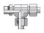 Picture of Parker LEE12L3/4UNFCF - EO/EO-2 Tee, Adjustable Run - LEE-UNF