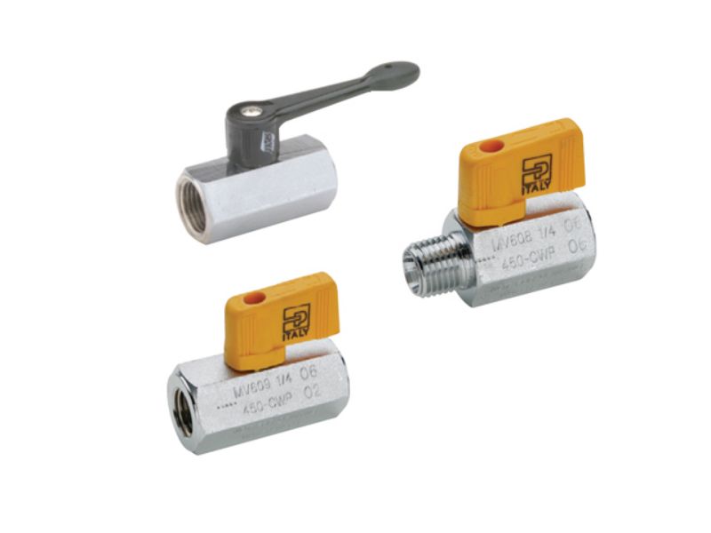 Picture of Parker MV608-4 - Industrial Ball Valves - Chrome Plated Brass Ball Valves